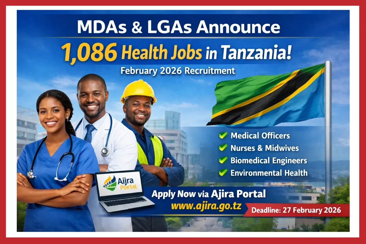 Ajira 1086 za Serikali Kwenye Sekta ya Afya – Wizara, Mashirika na Halmashauri