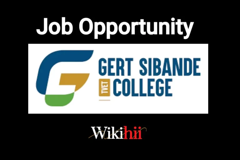 Gert Sibande TVET College Job Opportunities 2025