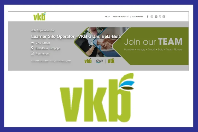 VKB Group Learner Silo Operator Position 2026: Apply Now in Bela-Bela, Limpopo
